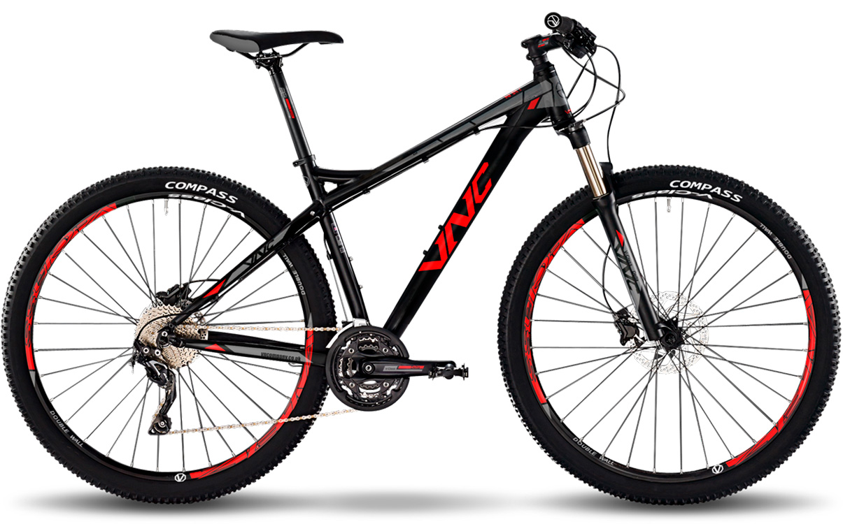 Велосипед VNC FastRider A2 29" 2021, размер L, черно-красный